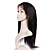  Glue-Less Hand-tied Lace Front Yaki Straight 18 Inch Indian Remy Hair Wig