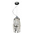  moderne kristallen hanglamp met 1 licht