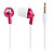  estilo clássico auriculares de (rosa)