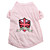  algodão obediência escola t-shirt para cães (rosa, vários tamanhos disponíveis)