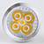  GU5.3 5W 400-450LM 3000-3500K Warm White Light LED Spot Bulb (AC/DC 12V)