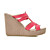  Kunstleder-Sandalen mit Keilabsatz Schnalle Schuhe (weitere Farben)