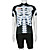  kooplus-mens ciclos cortos trajes con pantalones cortos babero (esqueleto)