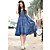  coton A-ligne bretelles genou longueur robe bain de soleil