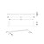 Morden Aluminum Alloy Silver Painting Single Towel Bar