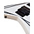  V-Form Heavy Metal E-Gitarre mit Zubehör in weiß / schwarz