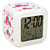  fraise motif coloré numérique de la lumière d'alarme horloge calendrier thermomètre (blanc, 4xAAA)