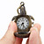  Unisex Analog Quarz  Uhr am Schlüsselbund im Schildkröten Design (Bronze)