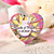  Personalized Heart Shaped Favor Tag - Colorful Print (Set of 60)