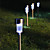  confezione da 8 bianco LED ricaricabile a energia solare giardino luce in acciaio inox prato