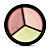  3 farger skinner eyeshadow 9g