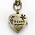  unisexe en forme de coeur en alliage à quartz analogique trousseau montre (bronze)