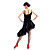  vestido de poliéster mulheres de dança latin / moderno
