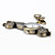  unisexe en alliage à quartz analogique trousseau montre avec une voiture rétro (bronze)