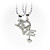  roestvrij staal "liefde" design koppels 'ketting set van 2 (meer kleuren)