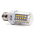  E27 66x3528 SMD 3,5 W 430lm 2800-3200K varm hvit lys ledet mais pære (220-240V)