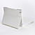  Clavier Bluetooth, Avec Etui en Cuir PU et Support, Pour le Nouvel iPad - Blanc