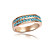  Austria cristal anillo chapado en oro rosa de aleación - elegancia simple (más colores)