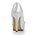  Satin Stiletto Heel Peep Toe Pumps Wedding Shoes With Satin Flower