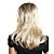 capless synthétique de haute qualité blonds de longueur moyenne et mode noir bouclés perruque