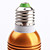  E27 5W RGB Light Golden Shell Remote Controlled LED Crystal Candle Bulb (85-265V)
