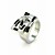 Cubic Zirconia Platinum Plated With 18K Silver/ Gold Fashion Ring