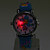  Children’s Flower Style Silicone Analog Quartz Wrist Watch with Flashing LED Light (Blue)