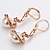  Fashion Imitation Pearl Alloy Hoop Earrings