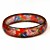  dames-hars ronde armbanden klassieke armband met kleurrijke rozen