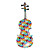  kinglos - (kt-1405) cartoon cão projeto roupa violino sólida spruce (tamanho multi-)
