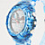  los hombres de múltiples funciones de caucho analógico digital multi-movimiento de reloj de pulsera con la banda transparente (colores surtidos)