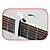  Acoustic Guitar Capo in Black/White/Silver with 2 picks