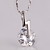  18k nydelig mote rhinestone legering belysning halssmykke (flere farger)