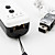  tofarget MotionPlus Remote og Nunchuk-kontrolleren til Wii / Wii u (sort og hvit)