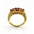  Luxurious Cubic Zirconia Platinum Plated Three Square Cut Shape Fashion Ring (More Colors)