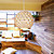  60w contemporáneo colgante de madera de la luz