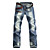  elegante da uomo 'jeans tubo dritto con fori