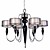  Artistic Ceramic Chandeliers with 6 Lights Fabric Shades