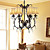  Modern 6 - Light Crystal Chandeliers with Fabric Shades