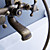  Antique Inspired Tub Faucet with Hand Shower (Antique Brass Finish)