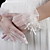  Tulle Wrist Length Fingertips Bridal Gloves
