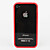  TPU Bumper Frame Case with Metal Buttons for iPhone 4 and 4S