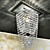  Montagem de luz 60w luxuriante nivelada com contas de cristal