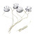  8 pezzi blu lampade LED Auto decorativi