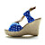 tacco sandali con zeppa in tessuto con parti / scarpe da sera (più colori)