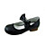  White PU Leather Flat Country Lolita Sandals with Lovely Bow