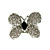  Gorgeous Purple Cubic Zirconia Platinum Plated Butterfly Fashion Ring(More Colors)