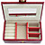  kleine vlinder alligatoring kunstleer ladies'jewelry box (meer kleuren)