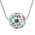  Colorful Alloy With Round Shape Crystal Pendant Ladies' Necklace