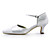  Satin Chunky Heel Square Toe With Ruffles Wedding Shoes (More Colors)